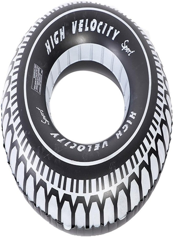 Jukusa Swimming Pool Tube for Adults Big Size Cool Black Wheel Tire Men Swimming Ring Swimming Pool Raft Float Tube Giant Tire for Adults (1pc 35 inch 88 cm) - Image 3